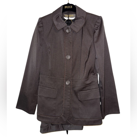 NEW Louis Vuitton Brown suit Jacket with matching trouser pants - Picture 2 of 12